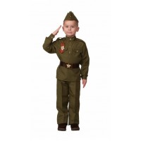 Карнавальный костюм «Солдат», текстиль, р 38 рост 152 (Батик)